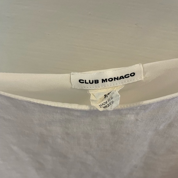 Linen white crop top - Picture 3 of 3